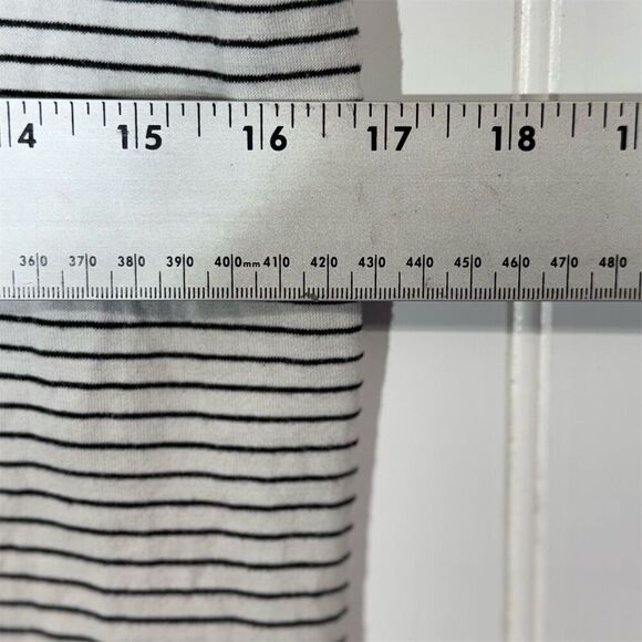 AG Adriano Goldschmied Striped Tee XS Scoop Neck Soft Cotton Y2K Minimalist - Picture 4 of 8